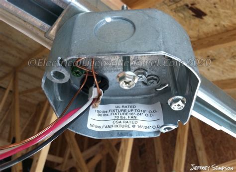 fan junction box wiring|ceiling fans approved electrical boxes.